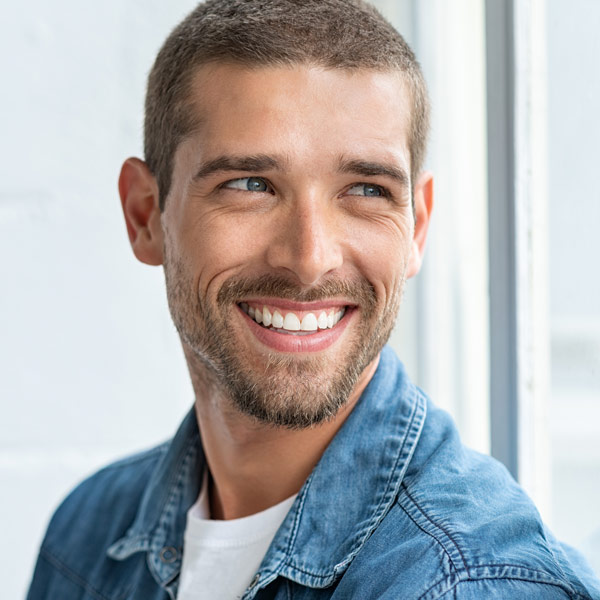 man smiling