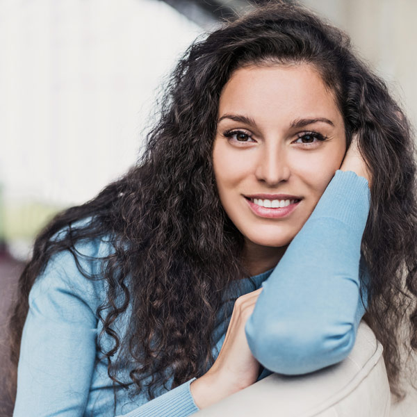 woman smiling